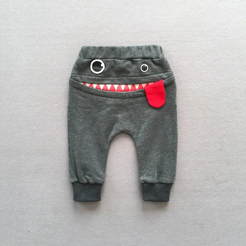 Cute Cartoon Baby Pants for Toddlers | Adorable Monster Design