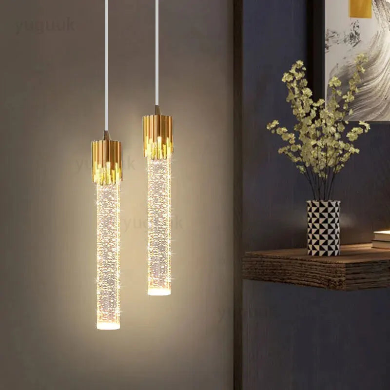 Lámparas colgantes de cristal LED | Iluminación moderna para cada espacio