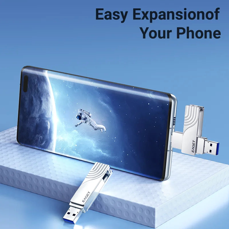 512GB-1TB High-Speed USB Flash Drive | USB-C & USB-A Compatible