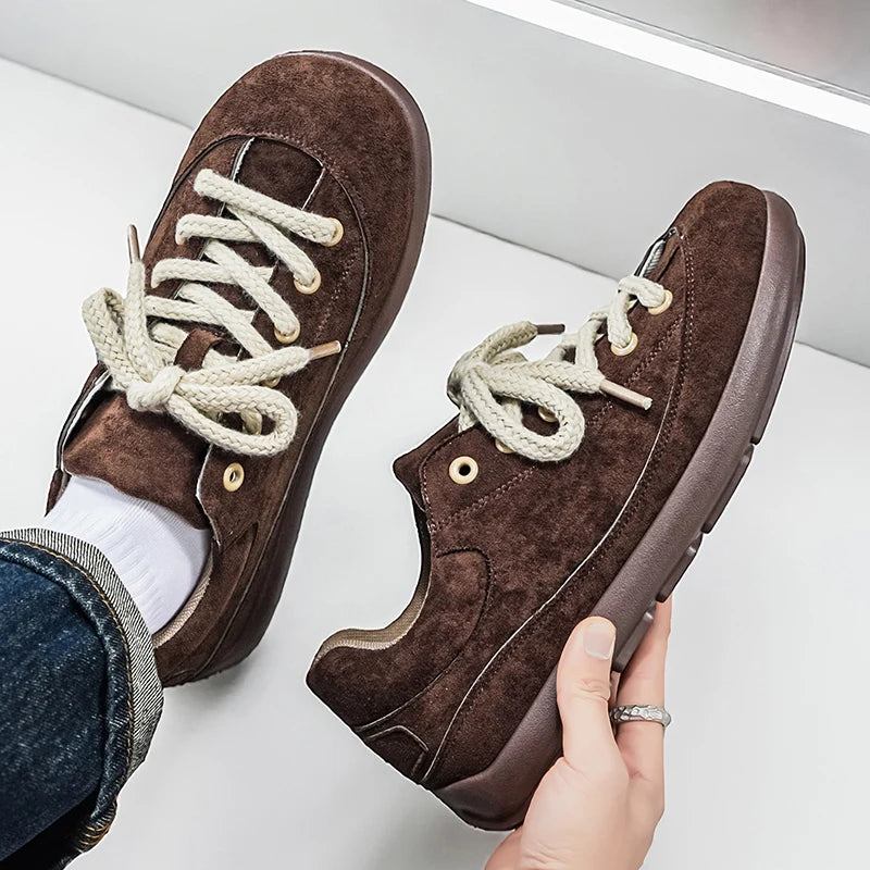 Thick Sole Breathable Anti Slip Sneakers | Stylish Men's Casual Shoes