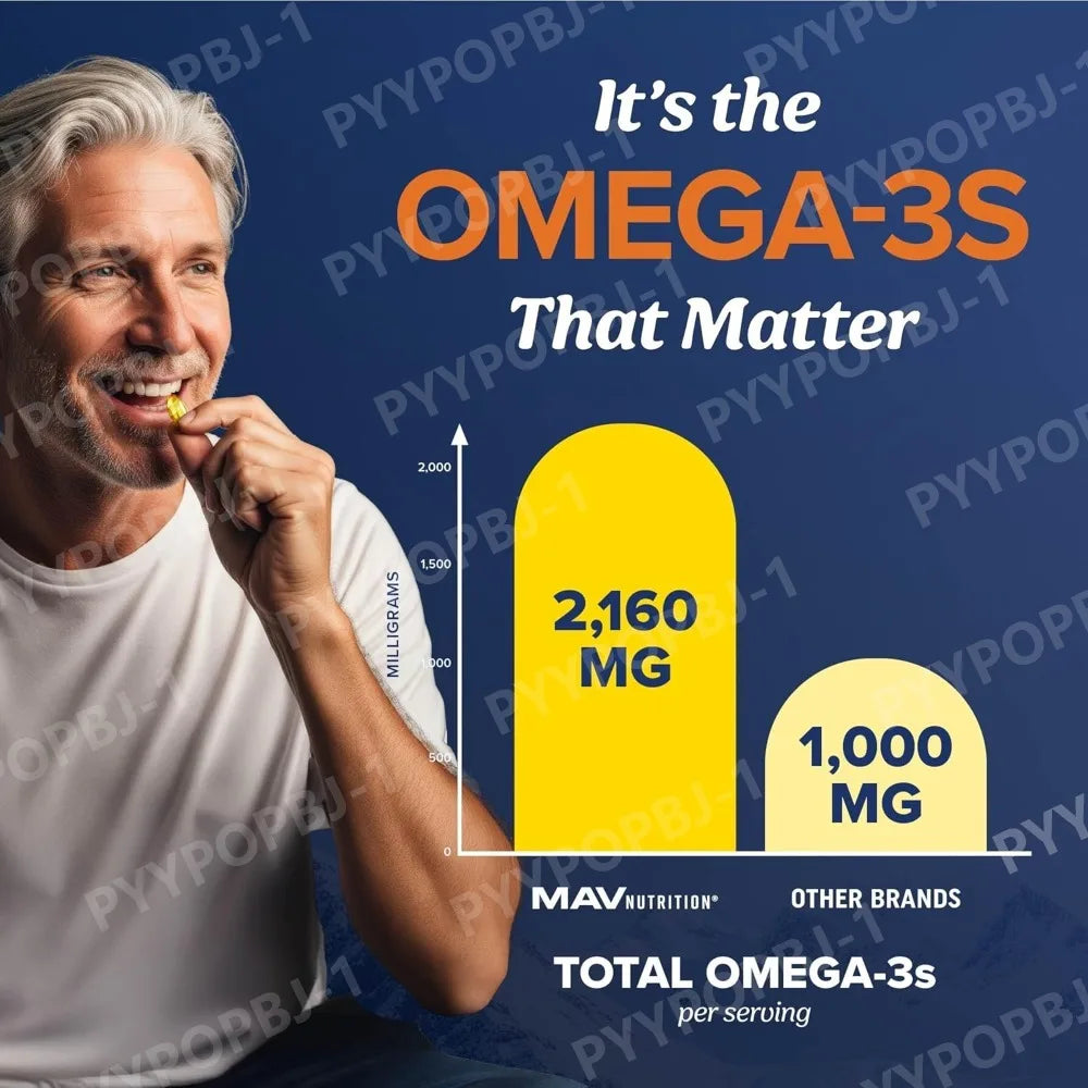 High-Potency Omega-3 Fish Oil Supplement | 3600 mg EPA & DHA