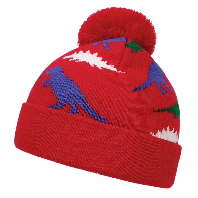 Kids Dinosaur Hat, Glove & Scarf Set | Warm Winter Accessories
