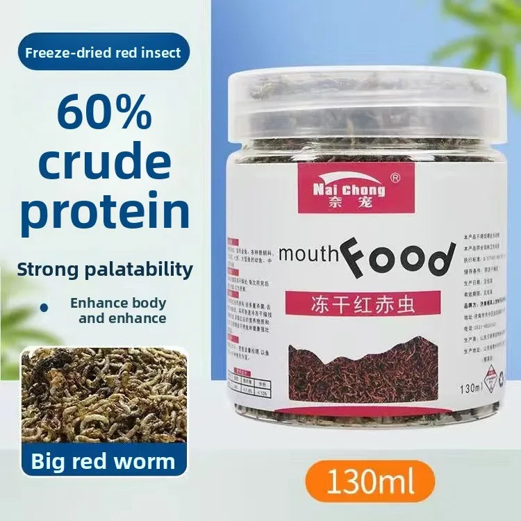Freeze-Dried Blood Worms for Tropical Fish & Axolotls