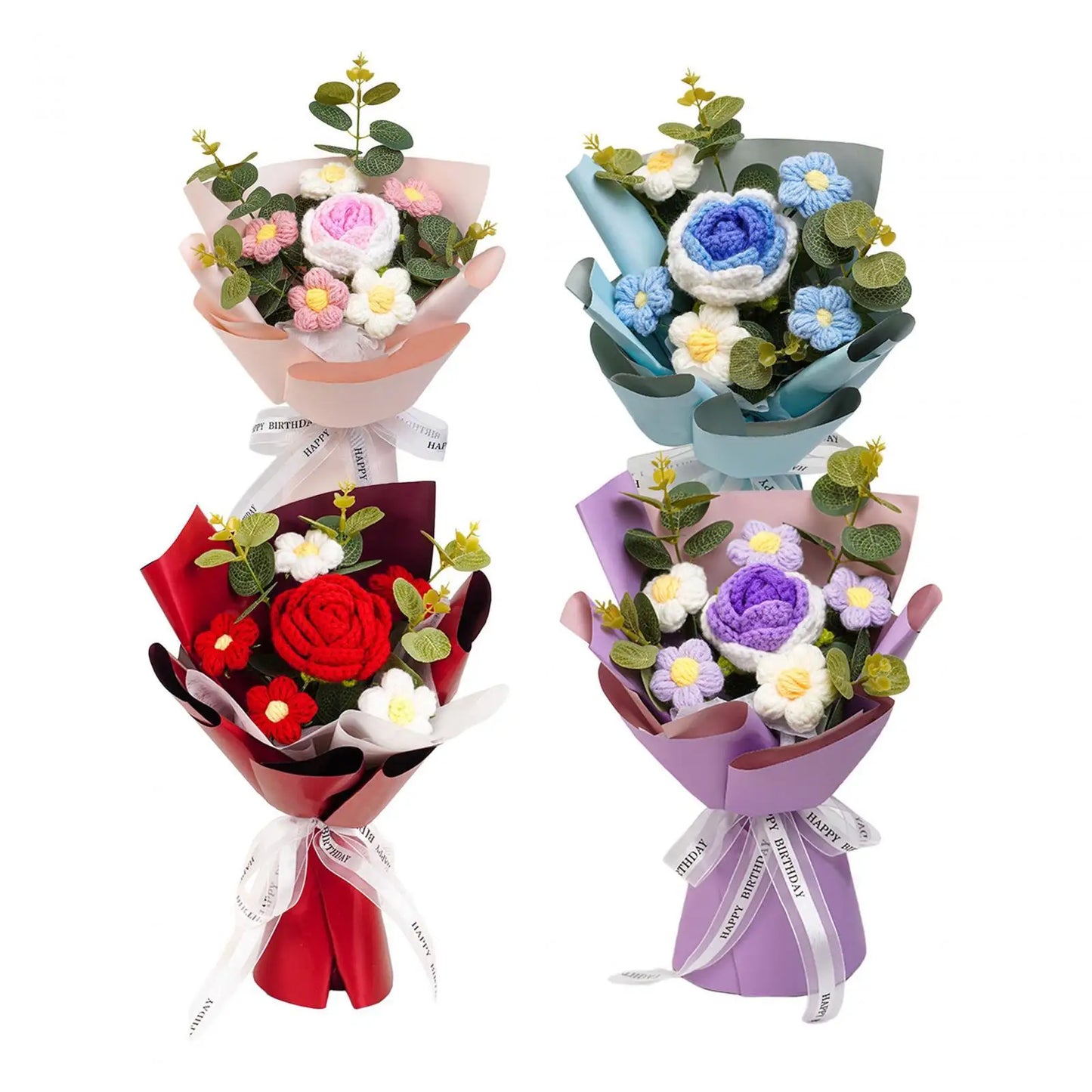Crochet Flower Bouquet | Perfect Home Decoration & Gift
