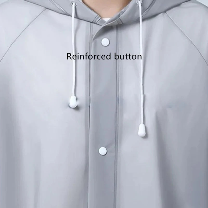Transparent Waterproof Poncho Raincoat for All Outdoor Activities