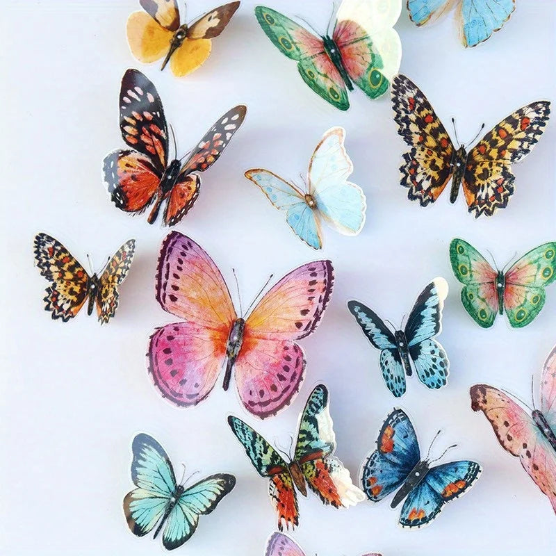 36pcs Lifelike Butterfly Decorations Set | Vibrant Wedding & Party Decor