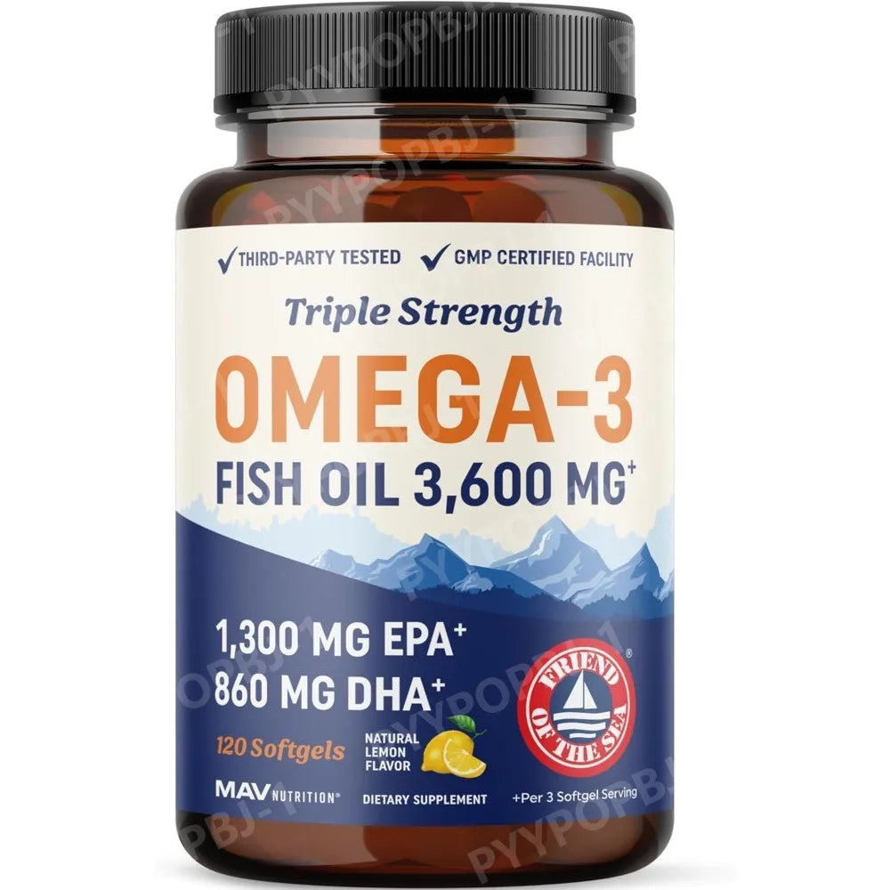 High-Potency Omega-3 Fish Oil Supplement | 3600 mg EPA & DHA