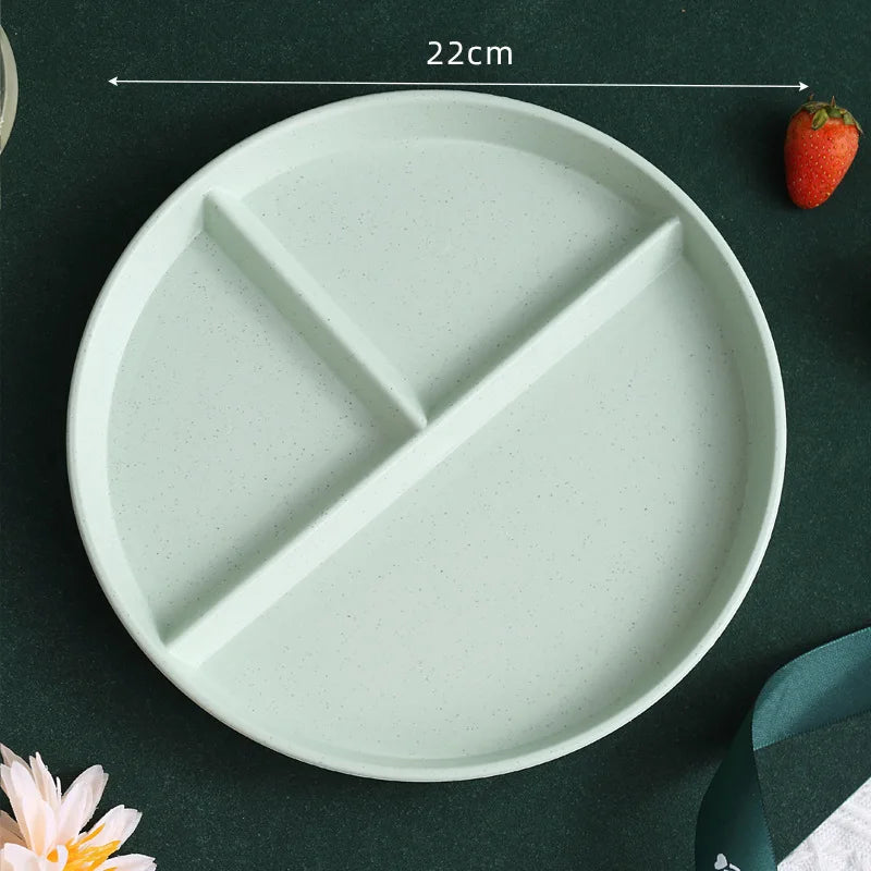 Divided Breakfast Plate | Healthy Diet Plastic Meal Plate
