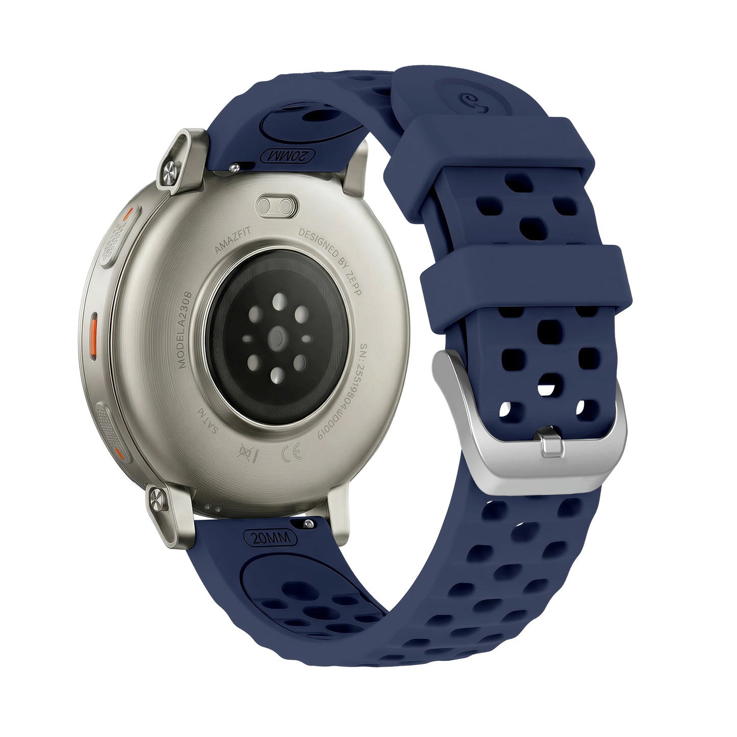 20mm Hollow Out Silicone Watch Band | Sport Waterproof Replacement Strap
