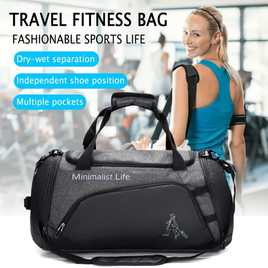 Waterproof Nylon Gym Bag | Perfect for Fitness & Travel