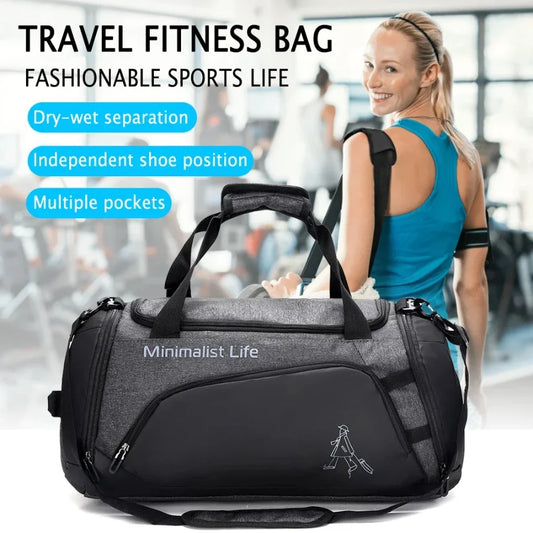 Waterproof Nylon Gym Bag | Perfect for Fitness & Travel