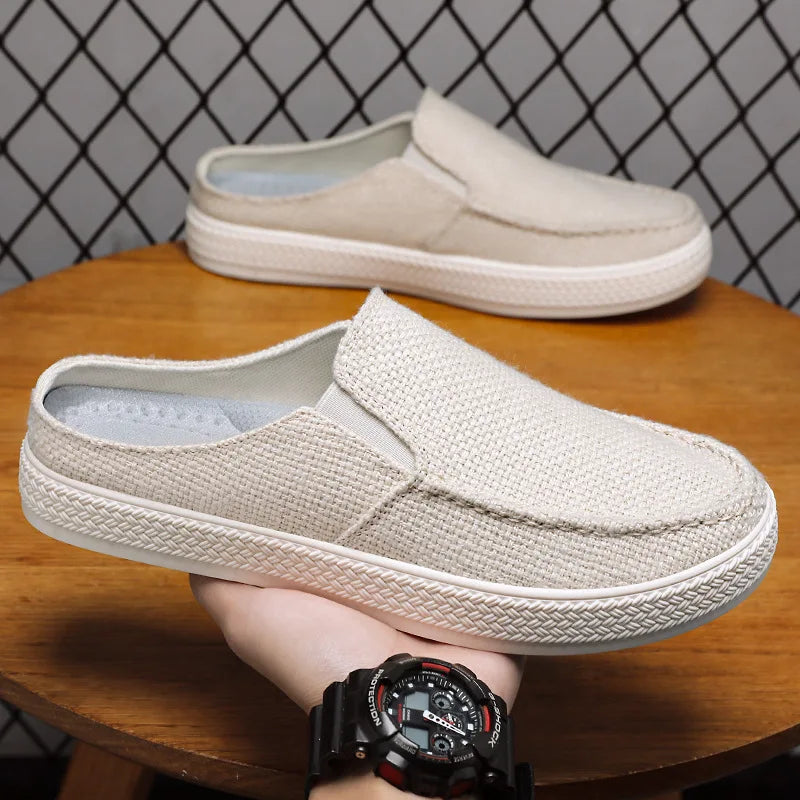 Men's Summer Breathable Half Slippers | Comfortable Casual Shoes