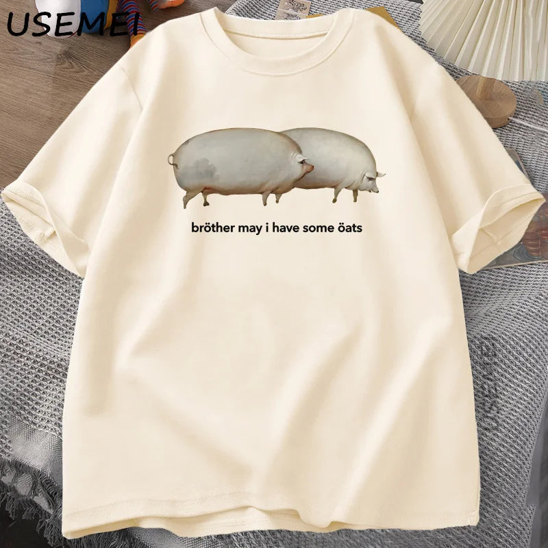 Funny Pig Graphic T-Shirt for Men and Women | Casual Summer Tee