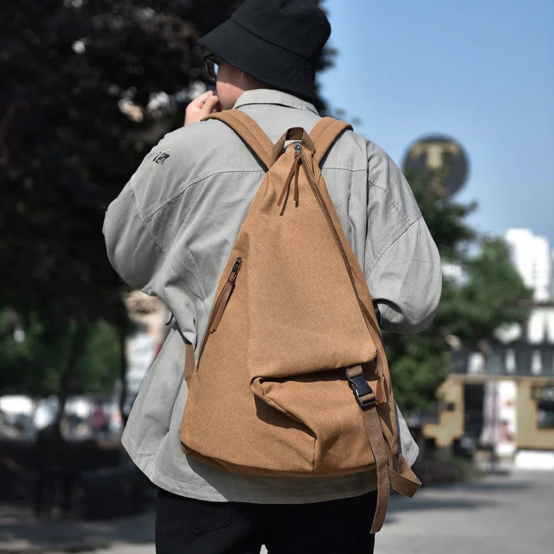 Large Capacity Canvas Backpack for Travel & Commute | Stylish & Versatile