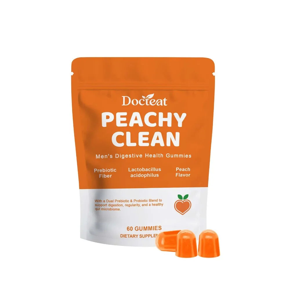 Men's Digestive Health Gummies | Peach Flavor Probiotic Blend