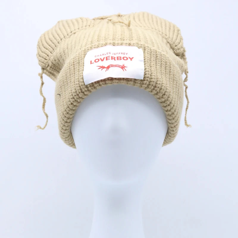 Unisex Long Fox Ears Knitted Beanie | Y2K Bunny Rabbit Hat