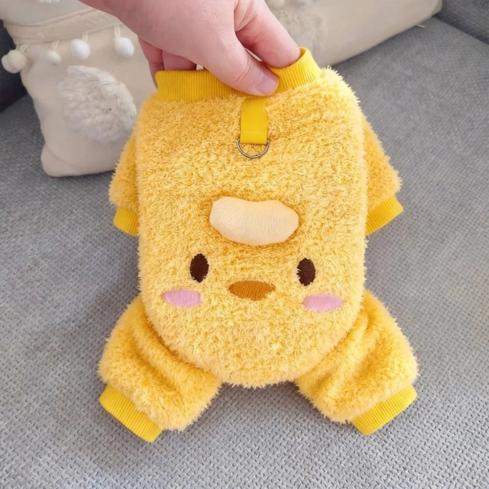 Mono de felpa acogedor para perros | Ropa abrigadora de invierno para mascotas de forro polar