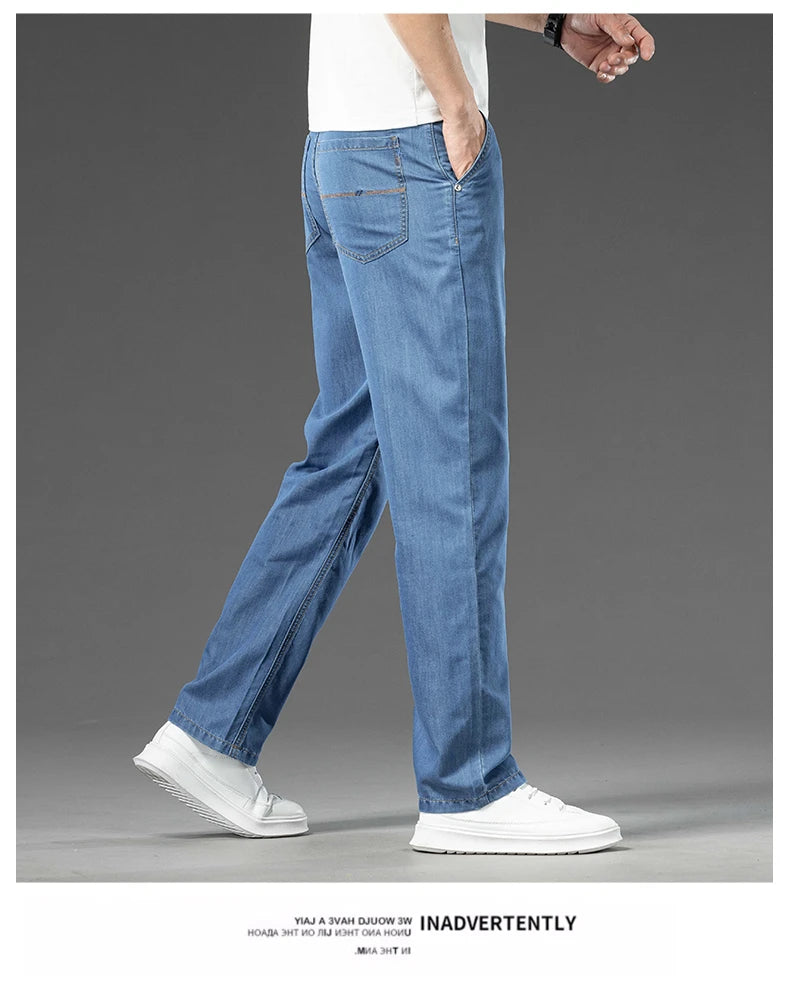 Men's Loose Straight Jeans | Versatile Casual Denim Trousers