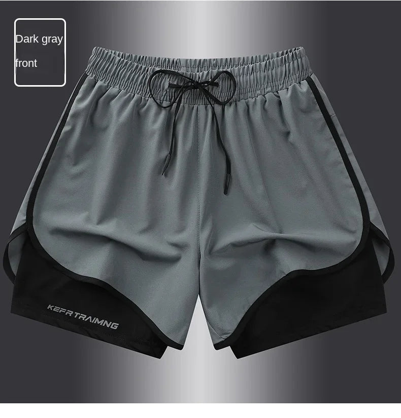 Men's & Women's Anti-Glare Double Layer Sports Shorts | Summer Style