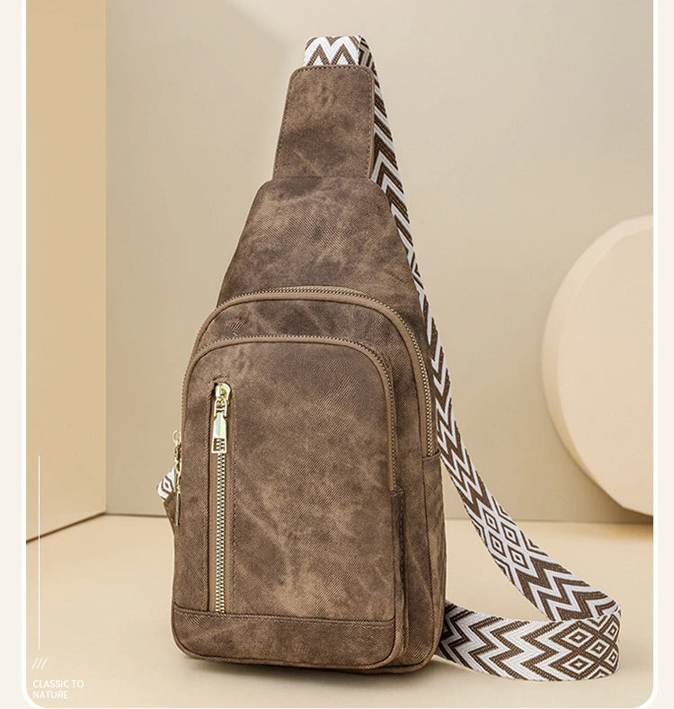 Stylish PU Leather Women Sling Bag | Versatile Crossbody Pack