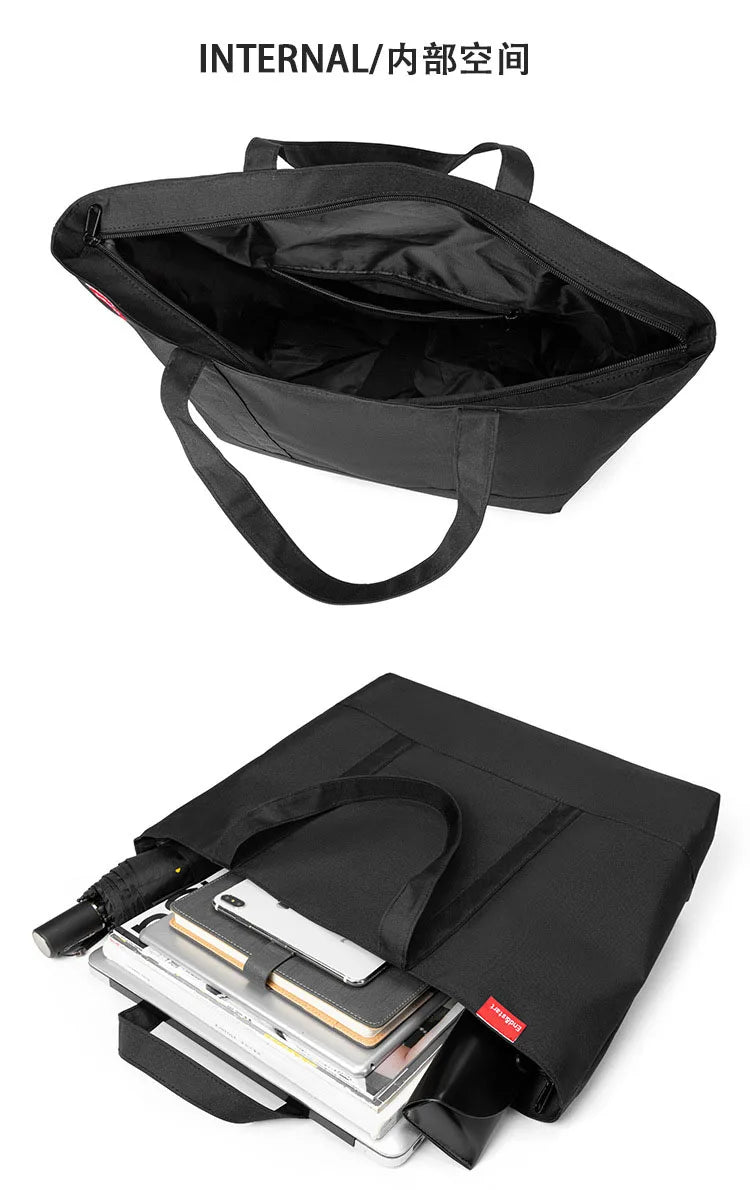 Men's Casual Oxford Tote Bag | Stylish Shoulder Handbag for Men