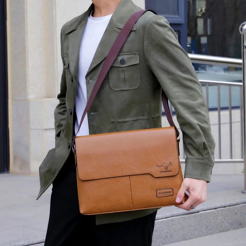 Stylish PU Leather Business Shoulder Bag | Ideal for Professionals