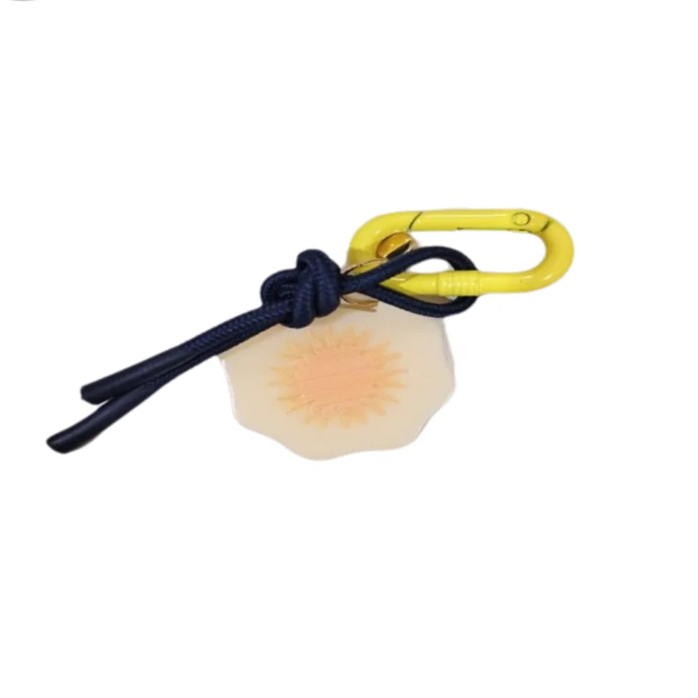Retro Acrylic Charms Keyring | Cute Woven Pendant for Bags