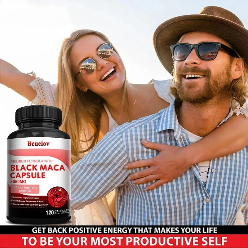 Powerful Maca Supplement for Energy & Endurance | Vegan Capsules