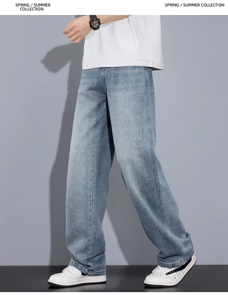 Men's Loose Vintage Casual Straight Jeans | Effortless Style