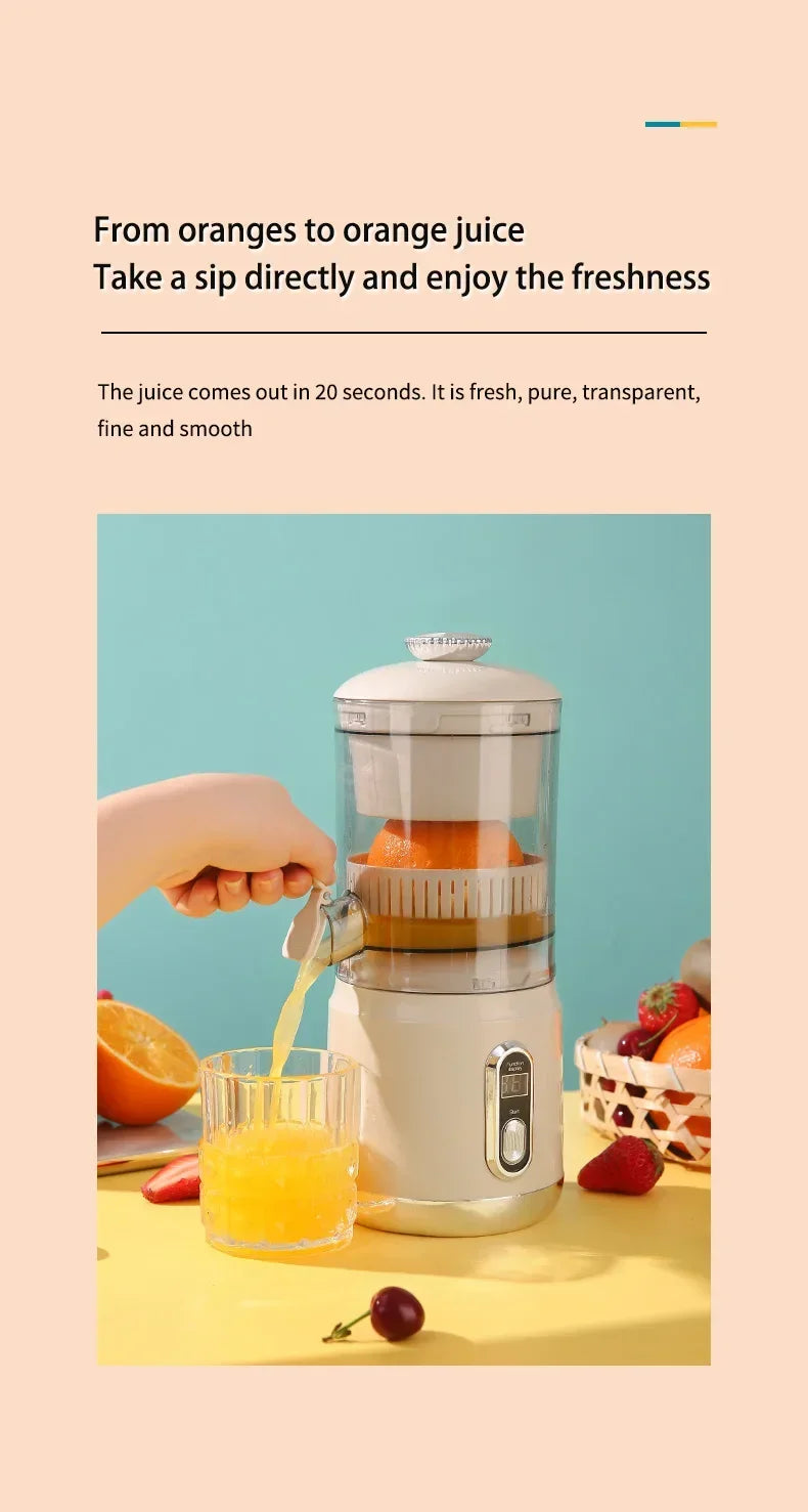 Portable Electric Orange Juicer | Citrus Juice Extractor & Blender
