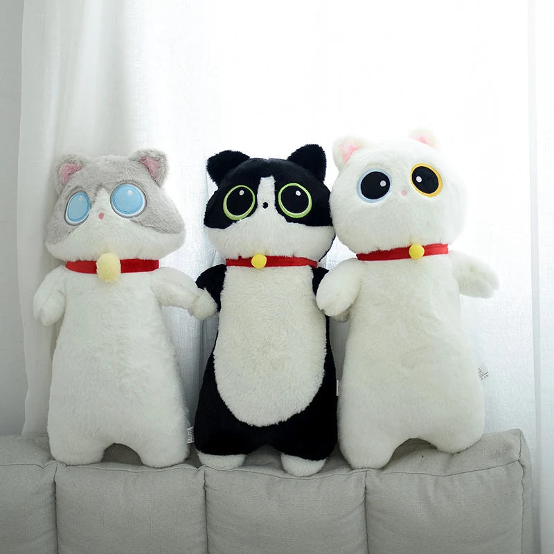 Lifelike Siamese Cat Plush Toy | Hug Cushion for Kids & Home Decor