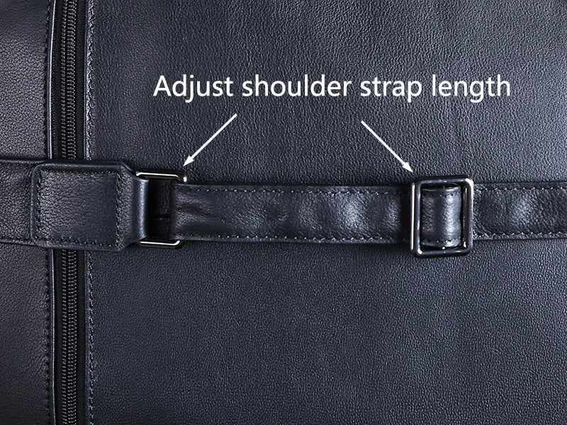 Men's Leather Double Shoulder Backpack | Stylish Travel & Business Bag