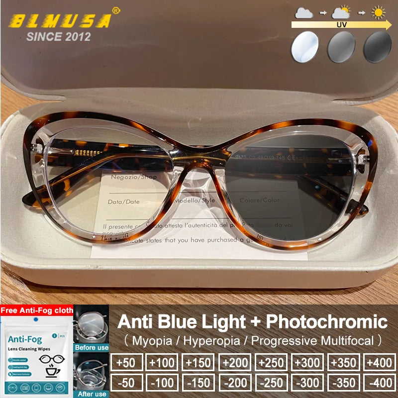 Trendy Women's Cat Eye Blue Light Blocking Reading Glasses