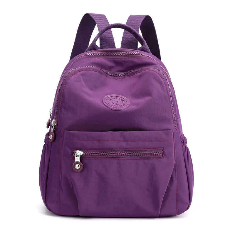 Women's Nylon Oxford Backpack | Stylish Small Rucksack