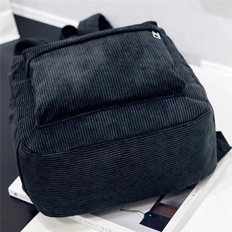 Trendy Corduroy Backpacks for Students | Stylish School Bags