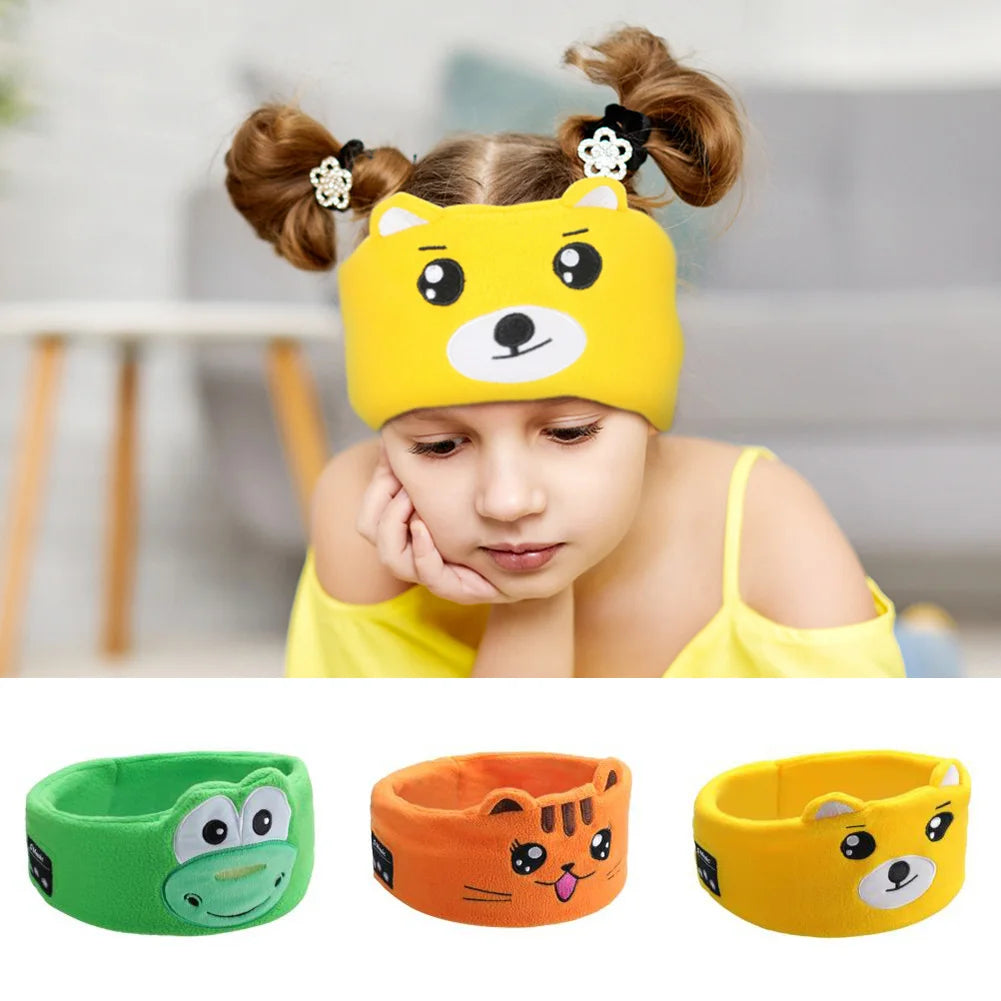 Wireless Cartoon Animal Music Earphones | Kids Eye Mask Headphones