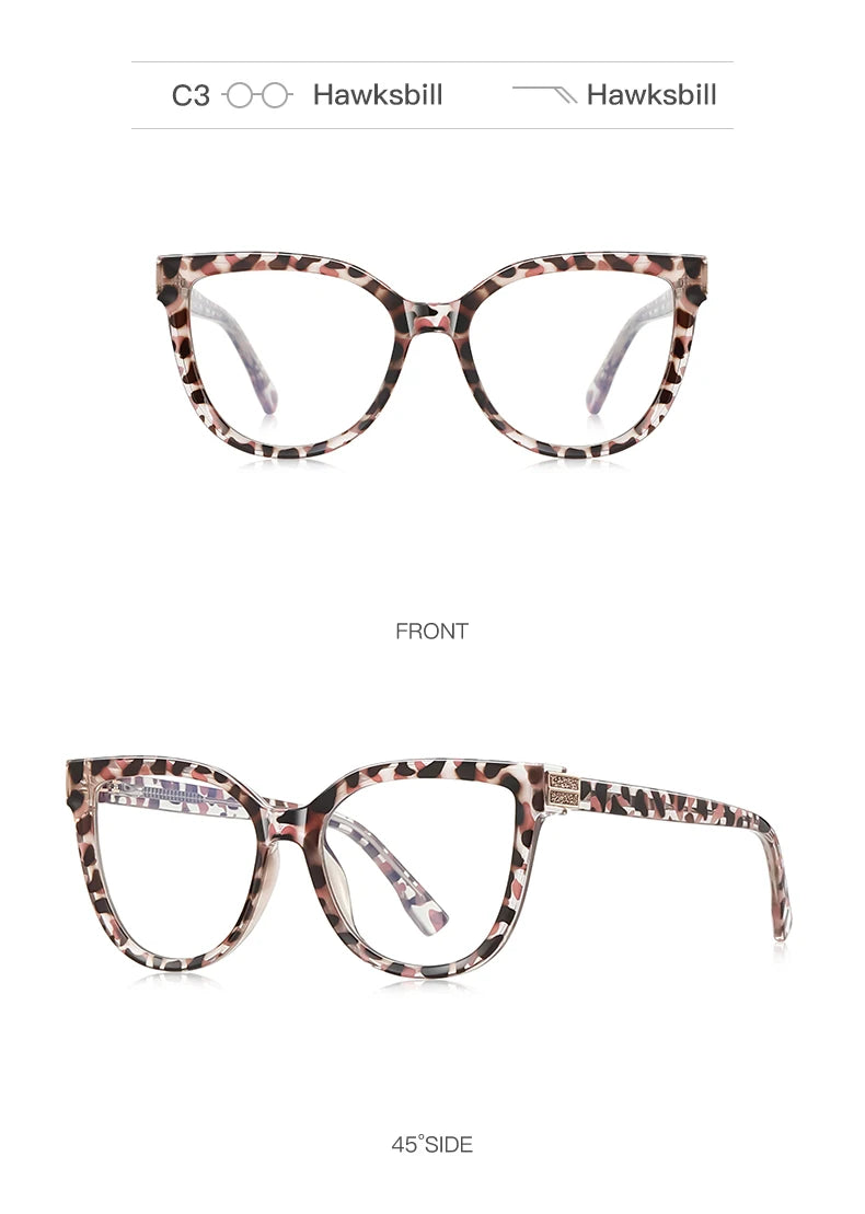 Large Frame Cat's Eye Butterfly Reading Glasses for Women | Stylish Design