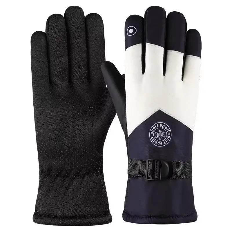 Guantes de esquí de invierno con pantalla táctil | Manoplas térmicas impermeables