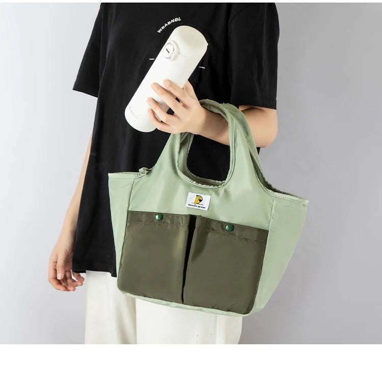 Insulated Lunch Bag Tote Waterproof Portable Large Capacity Bento Box Bag Thermal Cooler Handbag for Office School Picnic