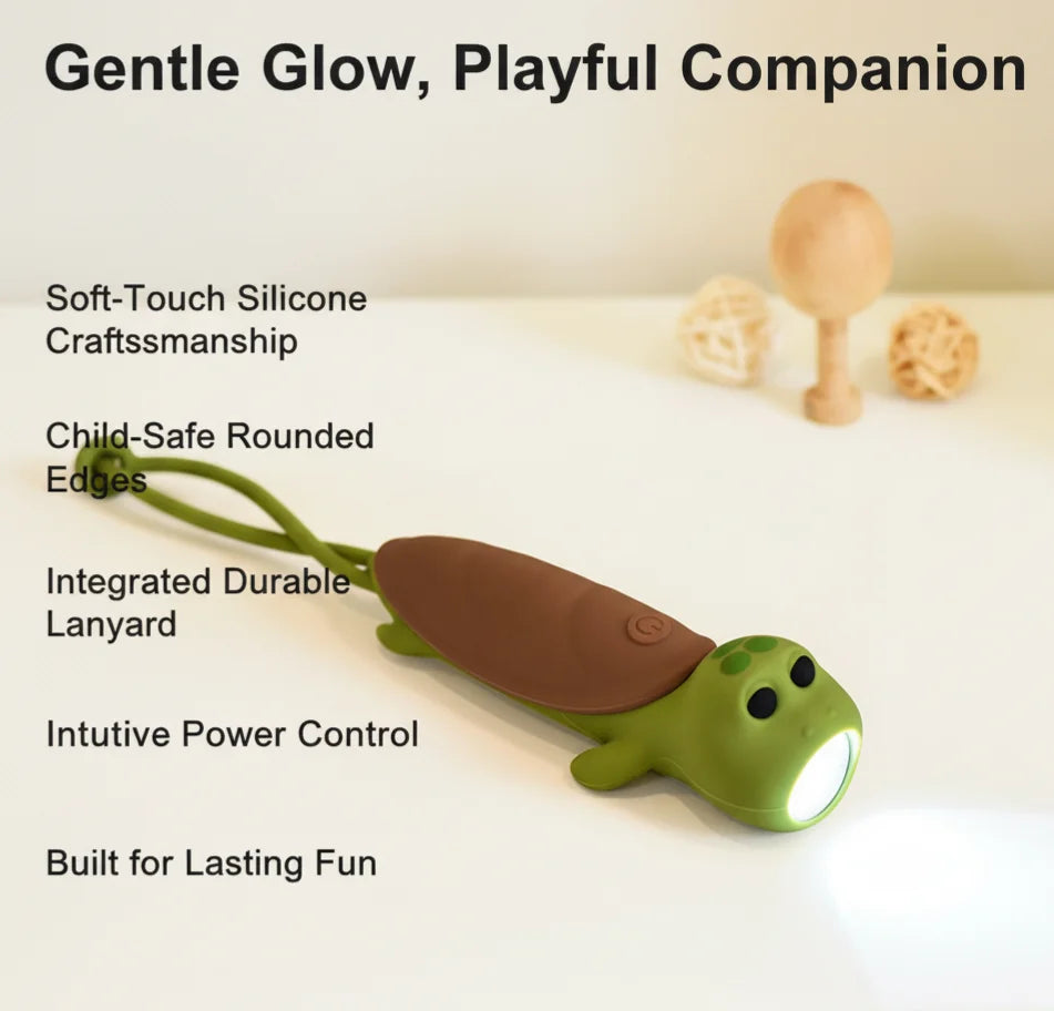 Cute Bear Night Light | USB Rechargeable Kids Flashlight Lamp