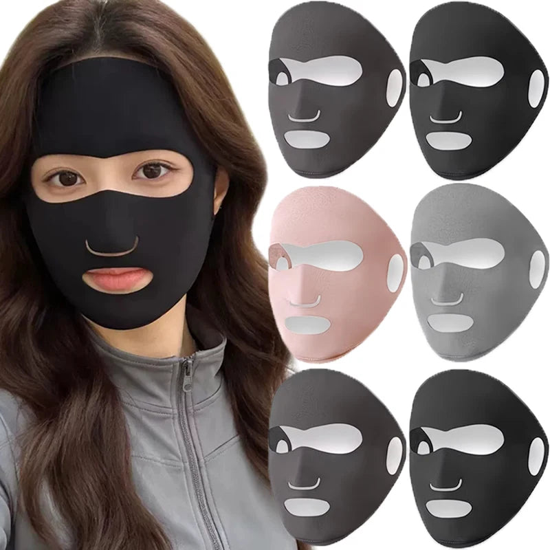 Lightweight Nylon Sunscreen Facial Mask for Outdoor Sports
