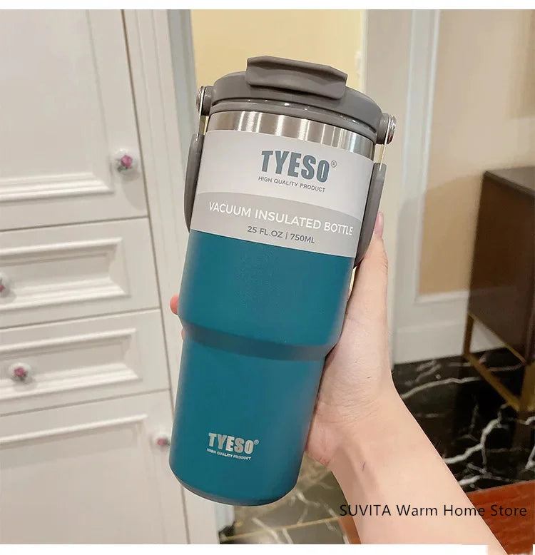 Large Capacity Stainless Steel Coffee Tumbler | Thermal Insulated Mug