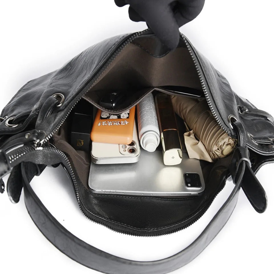 Stylish Large Capacity PU Leather Handbags for Women