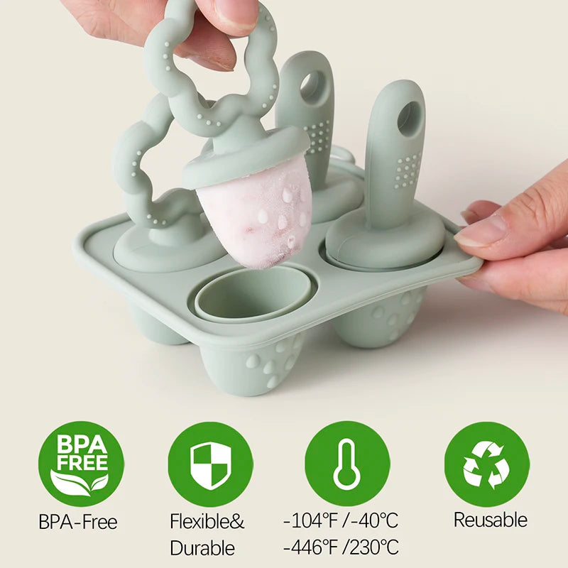 Silicone Baby Popsicle Molds | Fun Healthy Treats for Kids