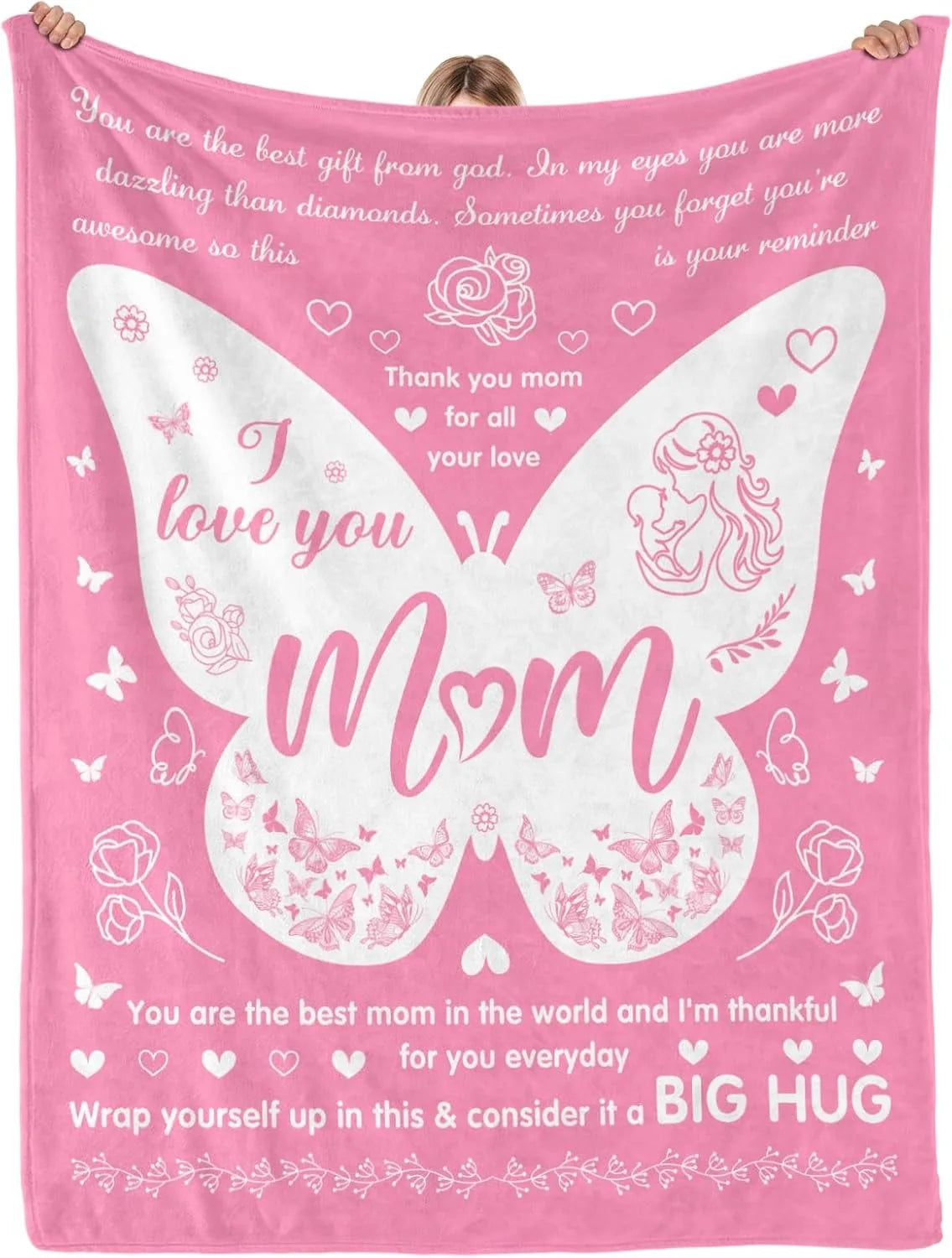 Super Soft Flannel Throw Blanket | Unique Gifts for Mom