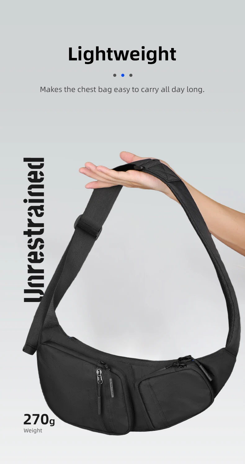 Durable Men's Sling Bag | Waterproof Crossbody & Waist Pack