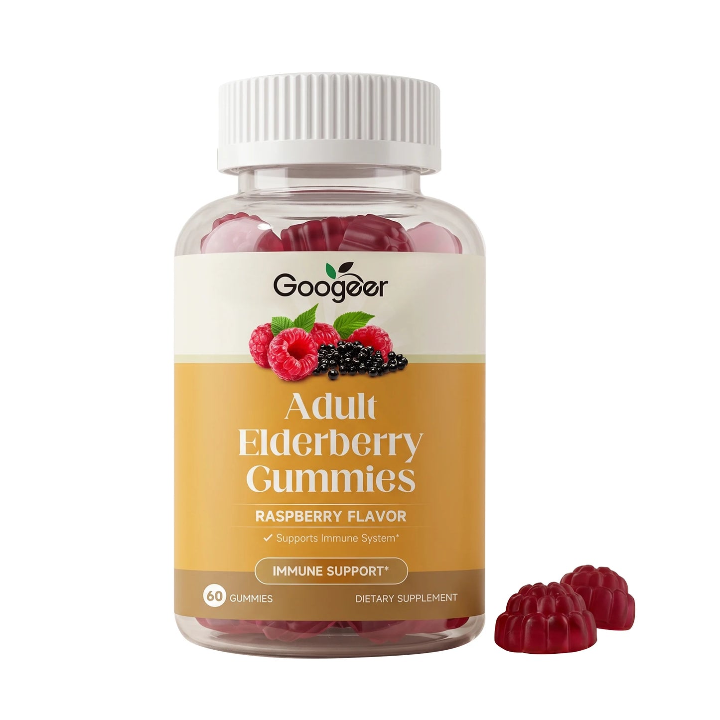 Black Elderberry Gummies with Vitamin C & Zinc | Daily Wellness Support
