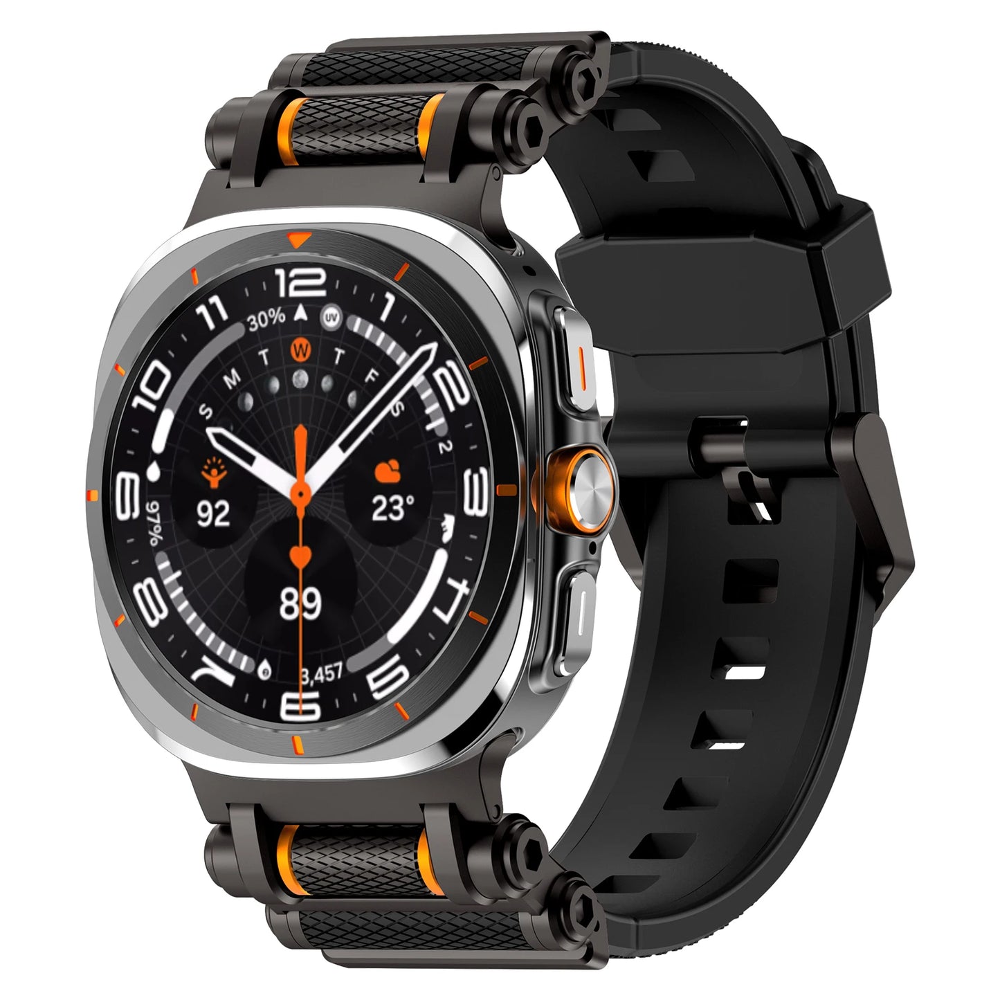 Luxury Silicone Sport Band for Galaxy Watch Ultra 47mm | No Gaps Design