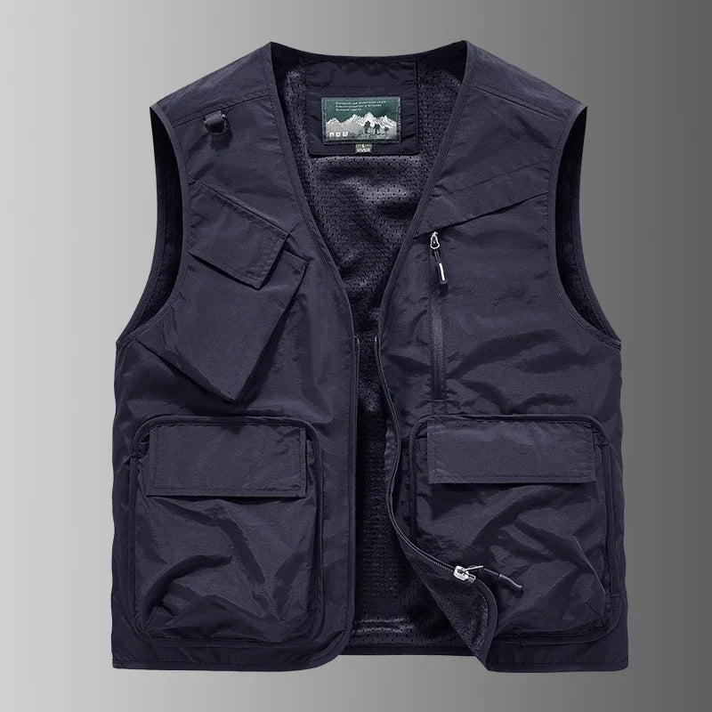 Men's Multi-Pocket Fishing Vest | Lightweight Outdoor Waistcoat