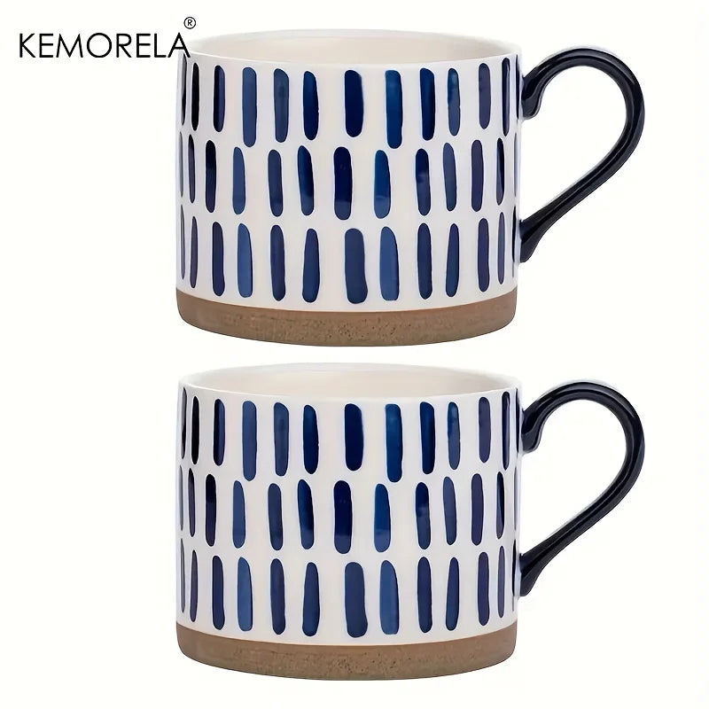 Hand-Painted Ceramic Coffee Mugs | Stylish & Microwave Safe